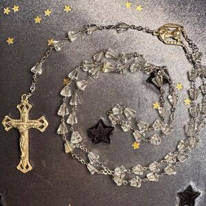 Rosary Rock Crystal & Sterling Silver By Wolcott